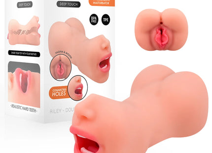 INTENSE DEEP TOUCH – RILEY DOPPELMUSTURBATOR FÜR MUND UND VAGINA