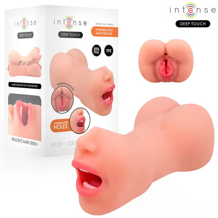 INTENSE DEEP TOUCH – RILEY DOPPELMUSTURBATOR FÜR MUND UND VAGINA