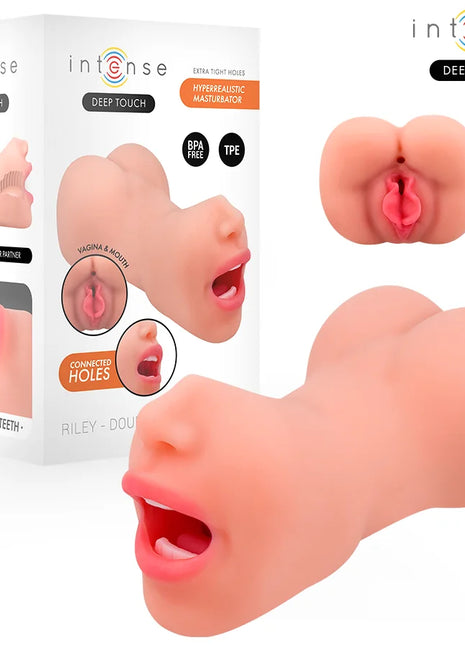 INTENSE DEEP TOUCH – RILEY DOPPELMUSTURBATOR FÜR MUND UND VAGINA