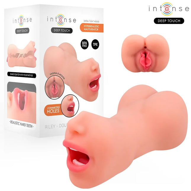INTENSE DEEP TOUCH – RILEY DOPPELMUSTURBATOR FÜR MUND UND VAGINA