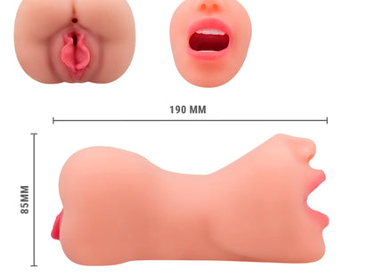 INTENSE DEEP TOUCH – RILEY DOPPELMUSTURBATOR FÜR MUND UND VAGINA