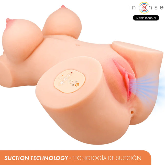 INTENSE DEEP TOUCH - VERO TORSO ANUS UND VAGINA MIT SAUG- WÄRME- VIBRATIONS- UND STIMMEFFEKTEN MIT FERNBEDIENUNG 5,5 KG