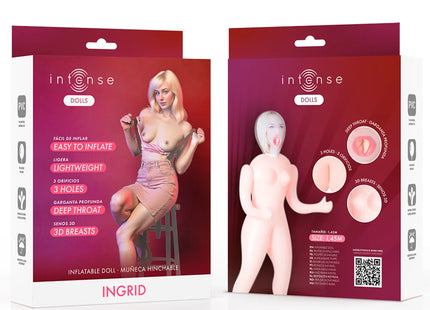 INTENSE DOLLS - AUFBLASBARE PUPPE INGRID MIT DREI ÖFFNUNGEN