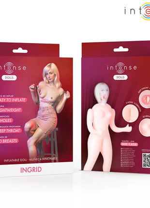 INTENSE DOLLS - AUFBLASBARE PUPPE INGRID MIT DREI ÖFFNUNGEN