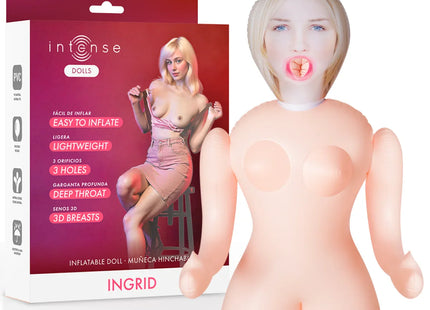 INTENSE DOLLS - AUFBLASBARE PUPPE INGRID MIT DREI ÖFFNUNGEN