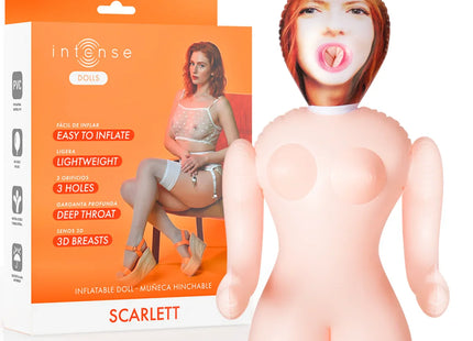 INTENSE DOLLS - AUFBLASBARE PUPPE SCARLETT MIT DREI ÖFFNUNGEN