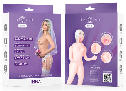 INTENSE DOLLS - IRINA AUFBLASBARE PUPPE MIT DREI ÖFFNUNGEN