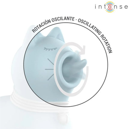 INTENSE - DUCHESS STIMULATOR MIT ROTIERENDER ZUNGE 360º BLAU - Auflegevibratoren