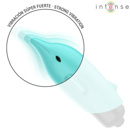 INTENSE - ECHO VIBRIERENDES BULLET DELPHIN BLAU 8 X 4,7 CM - Vibrierende Kugeln