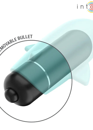 INTENSE - ECHO VIBRIERENDES BULLET DELPHIN BLAU 8 X 4,7 CM - Vibrierende Kugeln