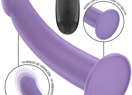 INTENSE - EDDIE VIBRATOR 17,5 CM 10 VIBRATIONEN LILA FERNBEDIENUNG