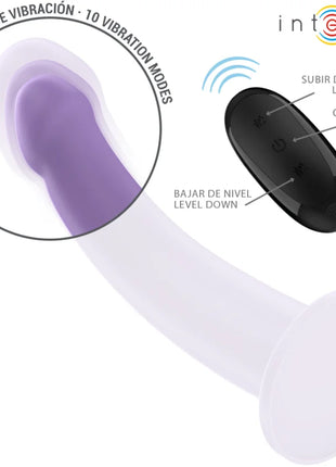 INTENSE - EDDIE VIBRATOR 17,5 CM 10 VIBRATIONEN LILA FERNBEDIENUNG