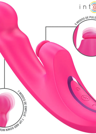 INTENSE - EMI VIBRATOR 13,5 CM MULTIFUNKTION 3 IN 1 10 VIBRATIONEN ROSA