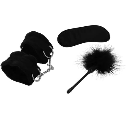 INTENSE - FETISH EROTIKSPIELSET 2 MIT HANDSCHELLEN BLINDMASKE UND KITZEL - Bondage-Sets
