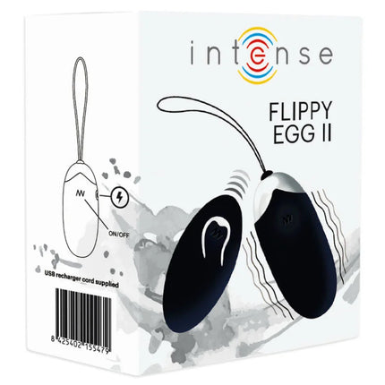 INTENSE - FLIPPY II VIBRIERENDES EI MIT FERNBEDIENUNG SCHWARZ - Vibrierendes Ei