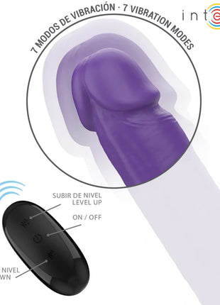 INTENSE - GUNTER DILDO DOPPELVIBRATOR 40 CM LILA FERNBEDIENUNG - Doppelpenetration