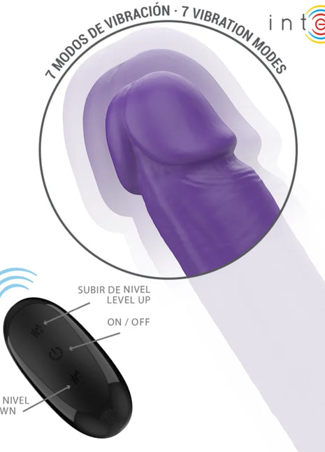 INTENSE - GUNTER DILDO DOPPELVIBRATOR 40 CM LILA FERNBEDIENUNG - Doppelpenetration