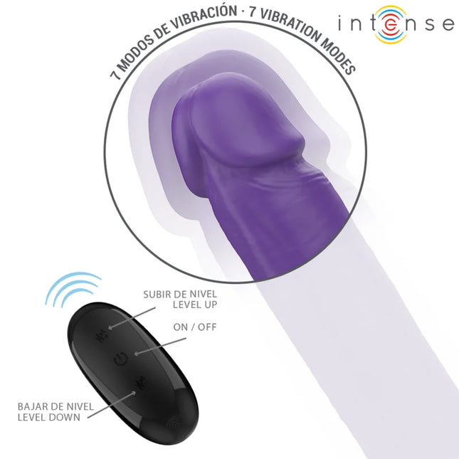 INTENSE - GUNTER DILDO DOPPELVIBRATOR 40 CM LILA FERNBEDIENUNG - Doppelpenetration