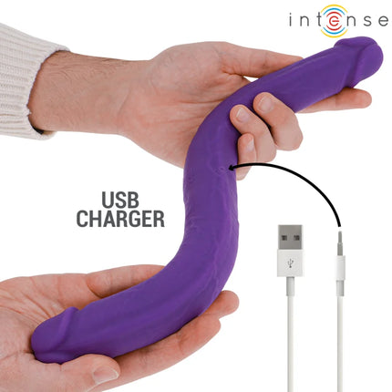 INTENSE - GUNTER DILDO DOPPELVIBRATOR 40 CM LILA FERNBEDIENUNG - Doppelpenetration