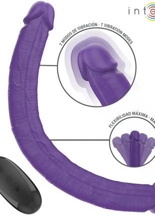 INTENSE - GUNTER DILDO DOPPELVIBRATOR 40 CM LILA FERNBEDIENUNG - Doppelpenetration