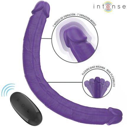 INTENSE - GUNTER DILDO DOPPELVIBRATOR 40 CM LILA FERNBEDIENUNG - Doppelpenetration