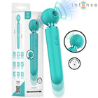 Tealfarbener intensiver hamby multifunktions-saug- und vibrationsstimulator mit abgerundetem kopf und ergonomischem griff