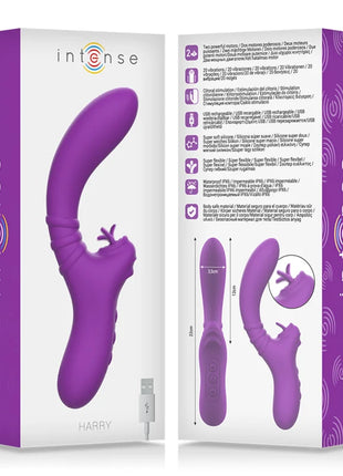 INTENSE - HARRY FLEXIBLER VIBRATOR MIT LILA ZUNGE