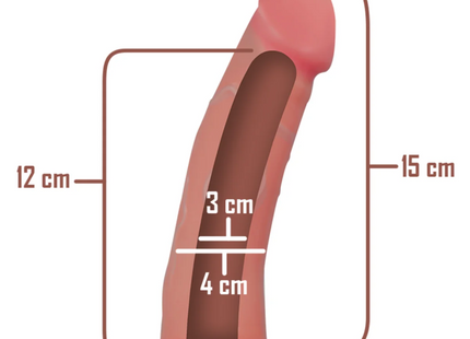 INTENSE - HOHLGESCHIRR MIT DILDO 16 X 3 CM - Hohle Geschirre