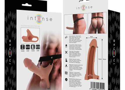 INTENSE - HOHLGESCHIRR MIT SILIKON-DILDO 16 X 3,5 CM - Hohle Geschirre