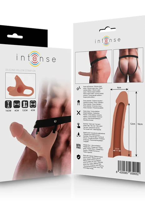 INTENSE - HOHLGESCHIRR MIT SILIKON-DILDO 16 X 3,5 CM - Hohle Geschirre