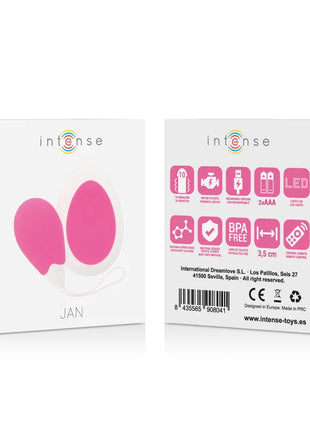 INTENSE - JAN EGG VIBRATOR FERNBEDIENUNG ROSA - Vibrierendes Ei