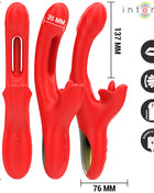 INTENSE - JESSICA MULTIFUNKTIONSVIBRATOR KLITORISSTIMULATION 24,8 CM ROT