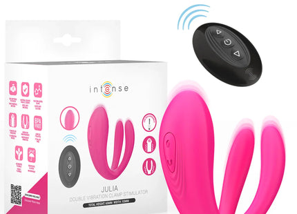 INTENSE - JULIA DOPPELVIBRATOR-KLEMMENSTIMULATOR MIT FERNBEDIENUNG