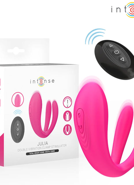 INTENSE - JULIA DOPPELVIBRATOR-KLEMMENSTIMULATOR MIT FERNBEDIENUNG