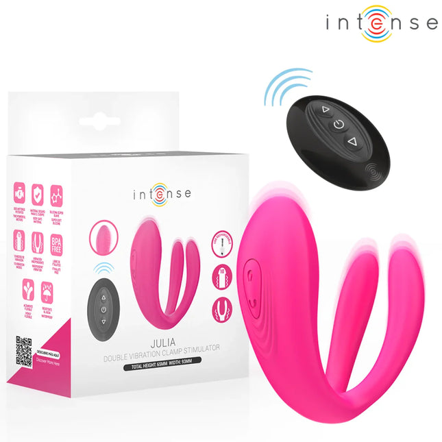 INTENSE - JULIA DOPPELVIBRATOR-KLEMMENSTIMULATOR MIT FERNBEDIENUNG