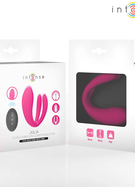 INTENSE - JULIA DOPPELVIBRATOR-KLEMMENSTIMULATOR MIT FERNBEDIENUNG