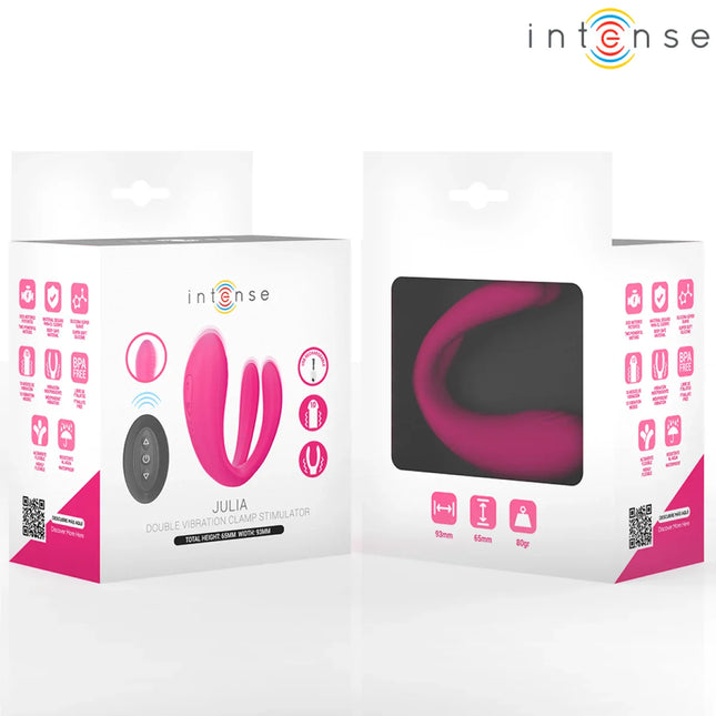 INTENSE - JULIA DOPPELVIBRATOR-KLEMMENSTIMULATOR MIT FERNBEDIENUNG