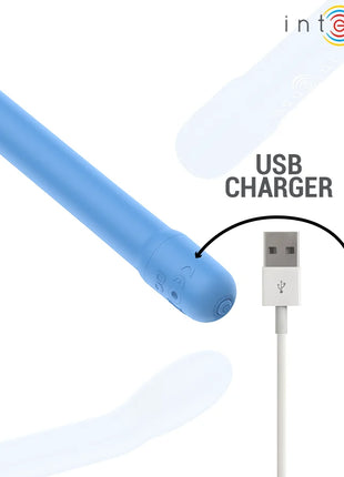 Lichtblauer silikon g-punkt-stimulator intense von karlie mit usb-ladekabel für gezielte stimulierung