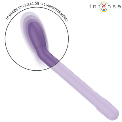 Lila silikon g-punkt stimulator intense mit gebogenem kopf und schlankem griff von karllie wiederaufladbar