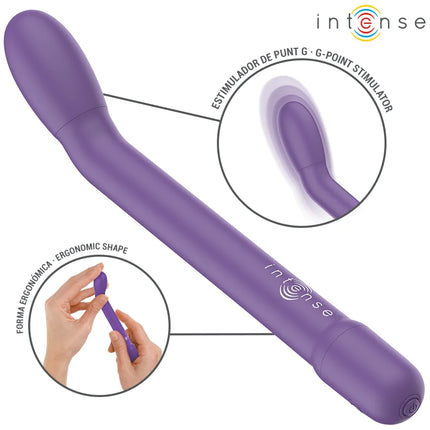 Lila intense g-spot stimulator von karlie mit ergonomischer form und glattem, geschwungenem design