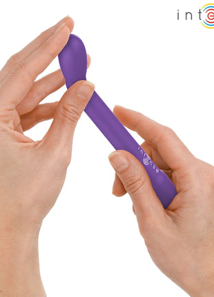 Intense karllie wiederaufladbarer g-spot-stimulator lila mit glattem ergonomischem design und starkem vibrierendem effekt