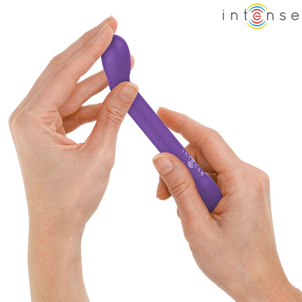 Intense karllie wiederaufladbarer g-spot-stimulator lila mit glattem ergonomischem design und starkem vibrierendem effekt