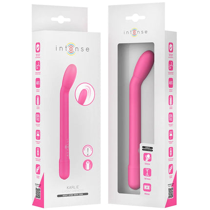 Intense karlie wiederaufladbarer rosa g spot stimulator vibrierend in original verpackung