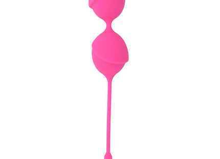 Intense karmy fit kegel silikon fuchsia bright pink egg-shaped toy with two connected spheres and slender stem