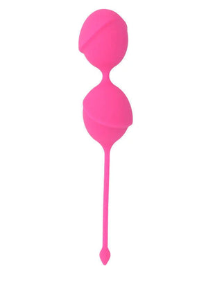 Intense karmy fit kegel silikon fuchsia bright pink egg-shaped toy with two connected spheres and slender stem