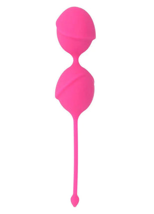 Intense karmy fit kegel silikon fuchsia bright pink silikon eiförmiges toy mit schlankem stiel