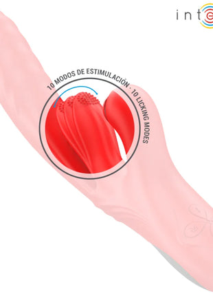 INTENSE - KAROL MULTIFUNKTIONSVIBRATOR STOSS & STIMULATION & STIMULIERENDE WELLEN ROT