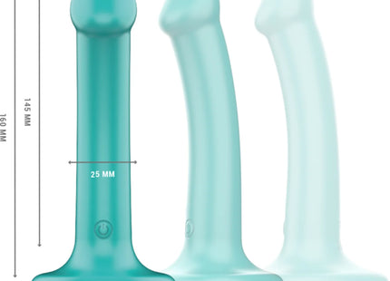 INTENSE - KATIE VIBRATOR MIT SAUGNÄPFEN 10 VIBRATIONEN BLAU FERNBEDIENUNG