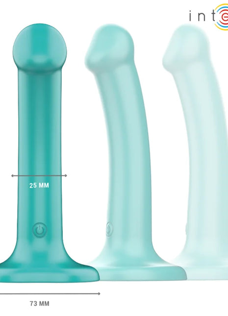 INTENSE - KATIE VIBRATOR MIT SAUGNÄPFEN 10 VIBRATIONEN BLAU FERNBEDIENUNG