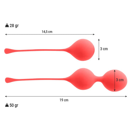 INTENSE - KEGEL BALLS PACK KENDALL RED - Liebeskugeln